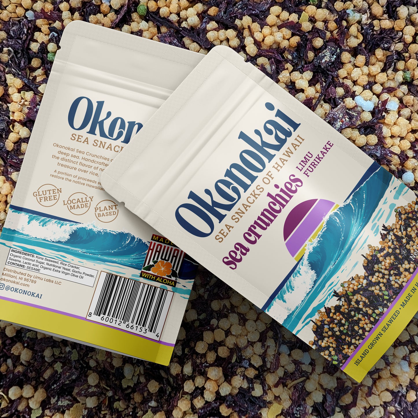 Okonokai Sea Crunchies Limu Furikake